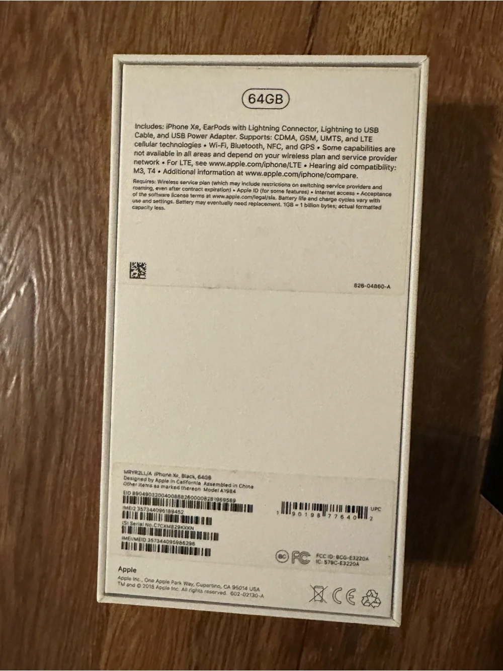 Lot Of 4, Apple iPhone Empty Boxes